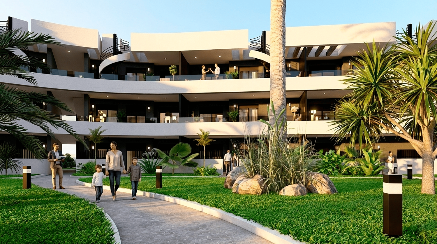 Apartamento en venta en Las Lomas del Rame-Bahía Bella (Los Alcázares)