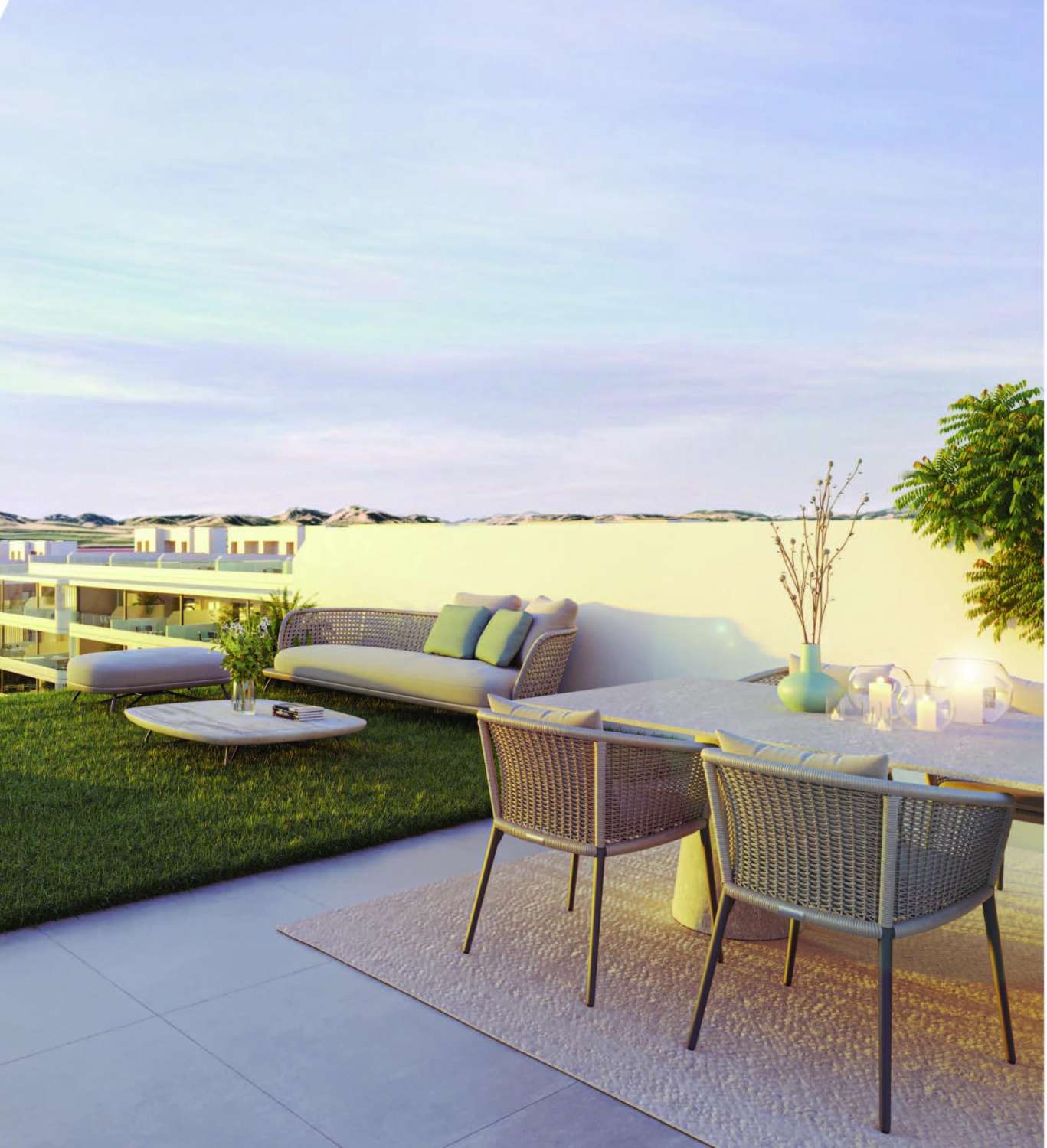 Apartamento en planta baja con jardín privado en zona residencial