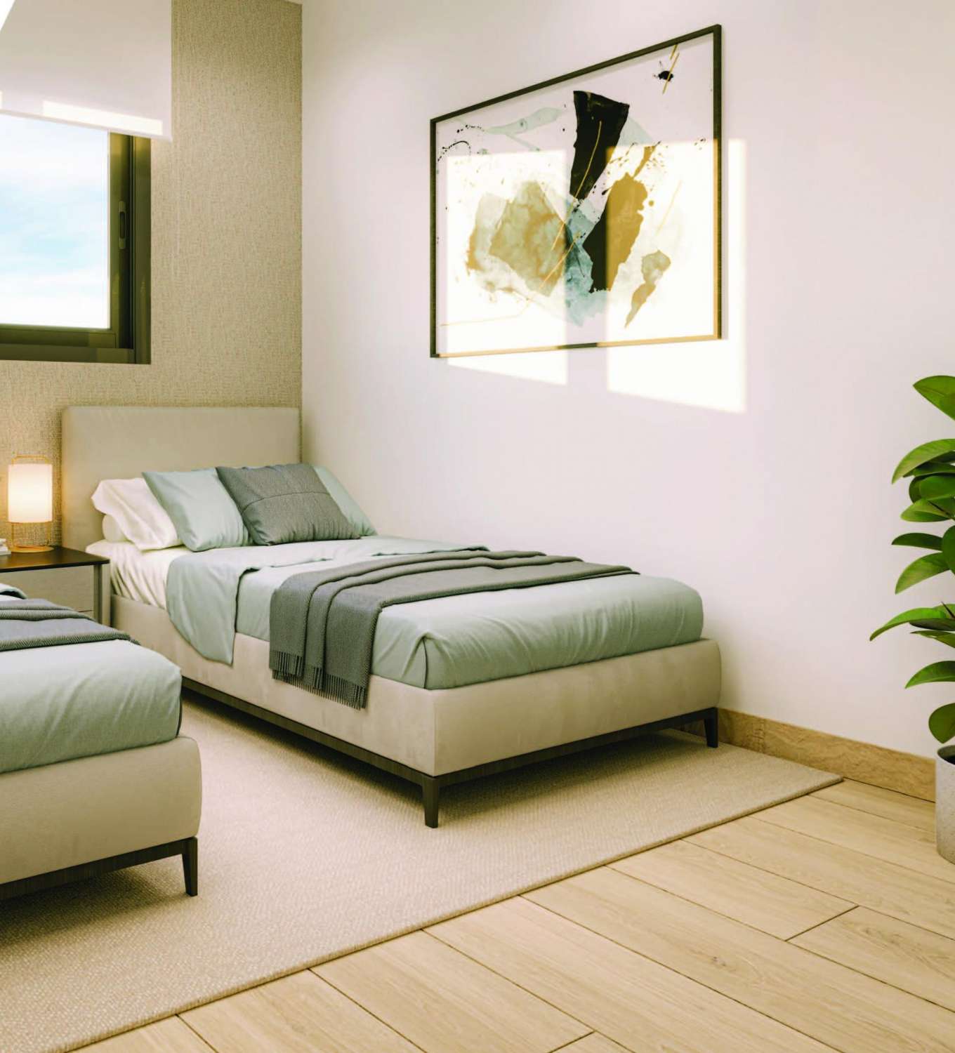 Apartamento en planta baja con jardín privado en zona residencial