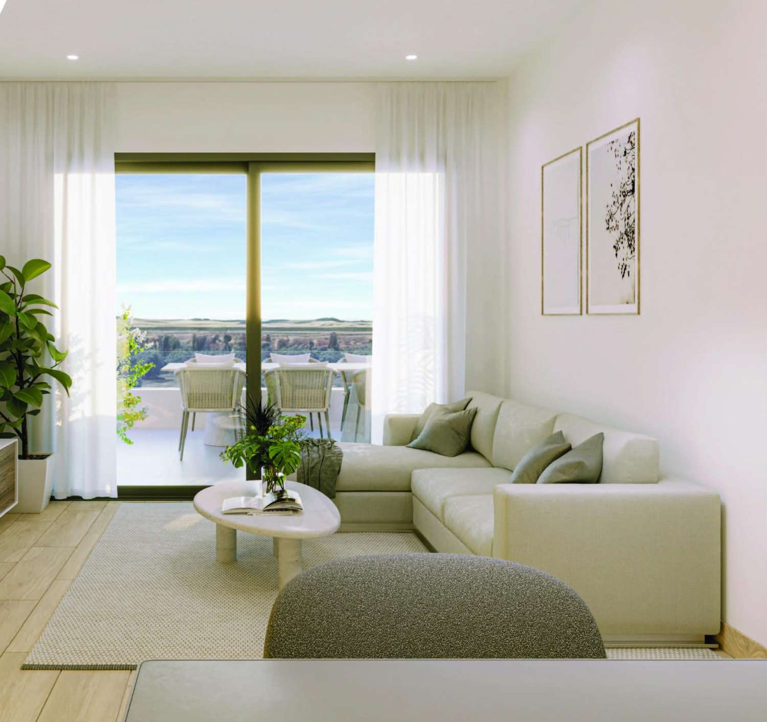 Apartamento en planta baja con jardín privado en zona residencial
