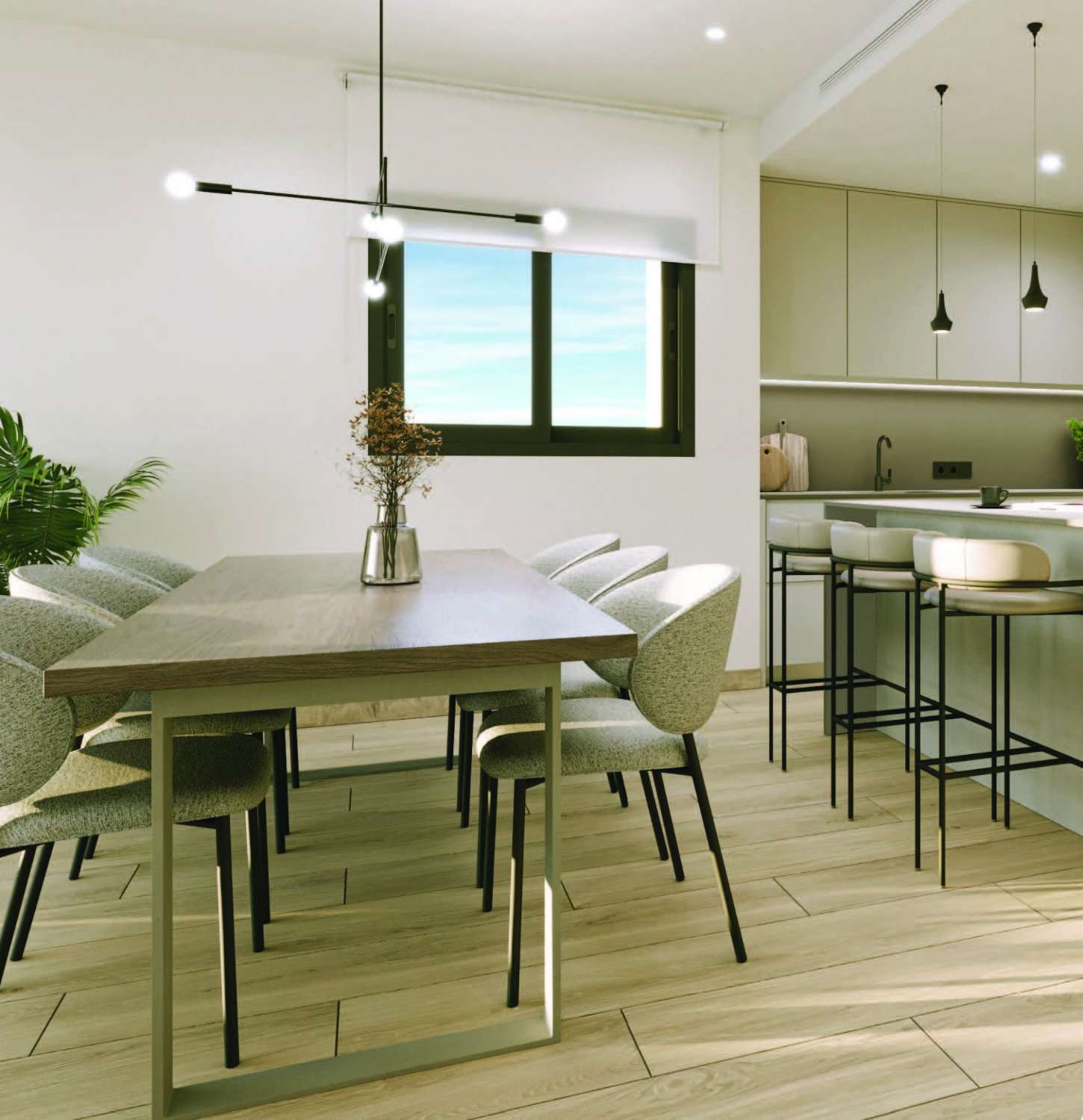 Apartamento en planta baja con jardín privado en zona residencial