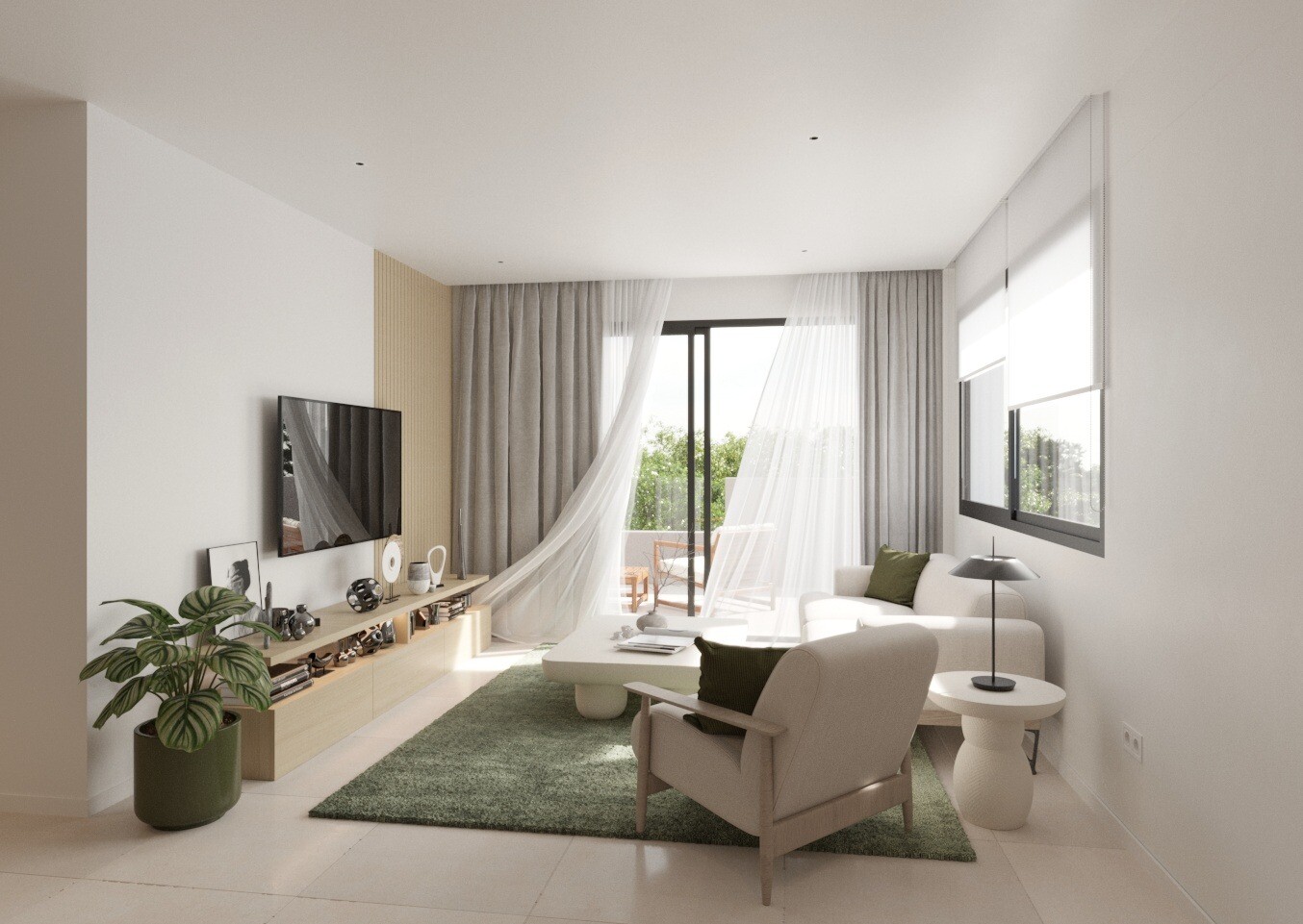 Élégant bungalow neuf de plain-pied avec solarium et piscine commune à Los Balcones, Torrevieja