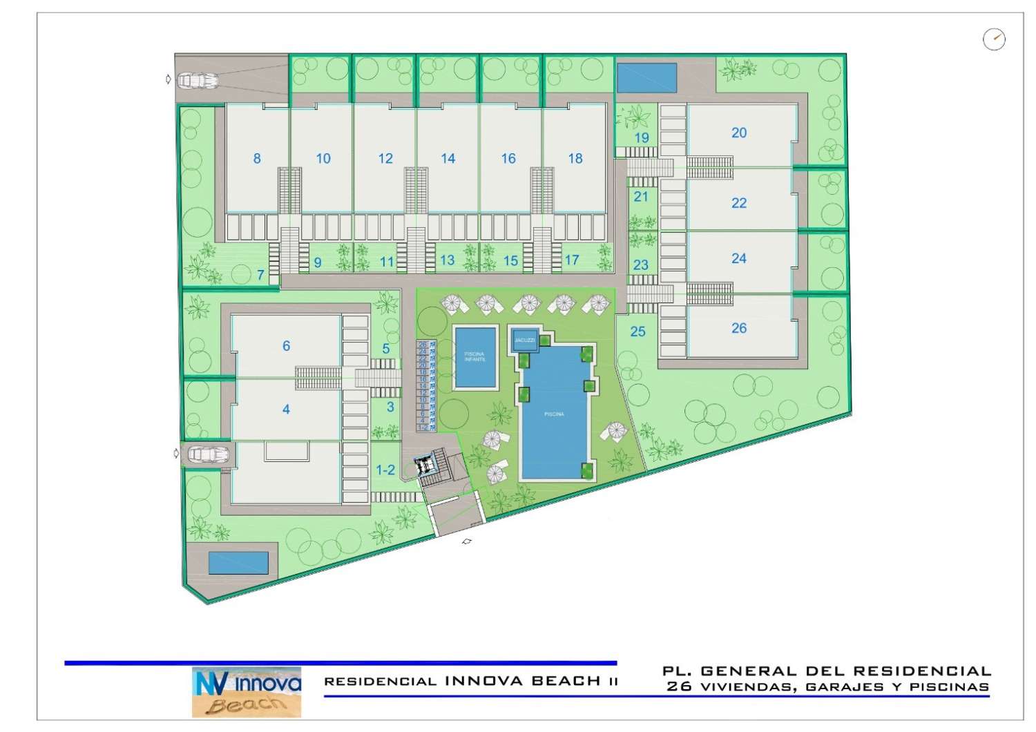 Projet de construction neuve à petite échelle de 26 appartements à Punta Prima, à 1000 m de la mer.