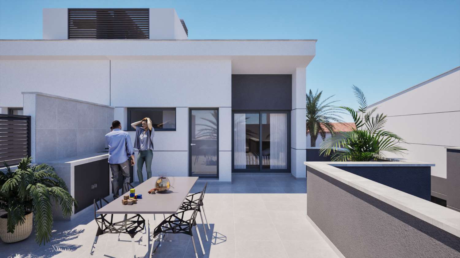 Chalets adosados en Los Nietos a 100 m de la playa