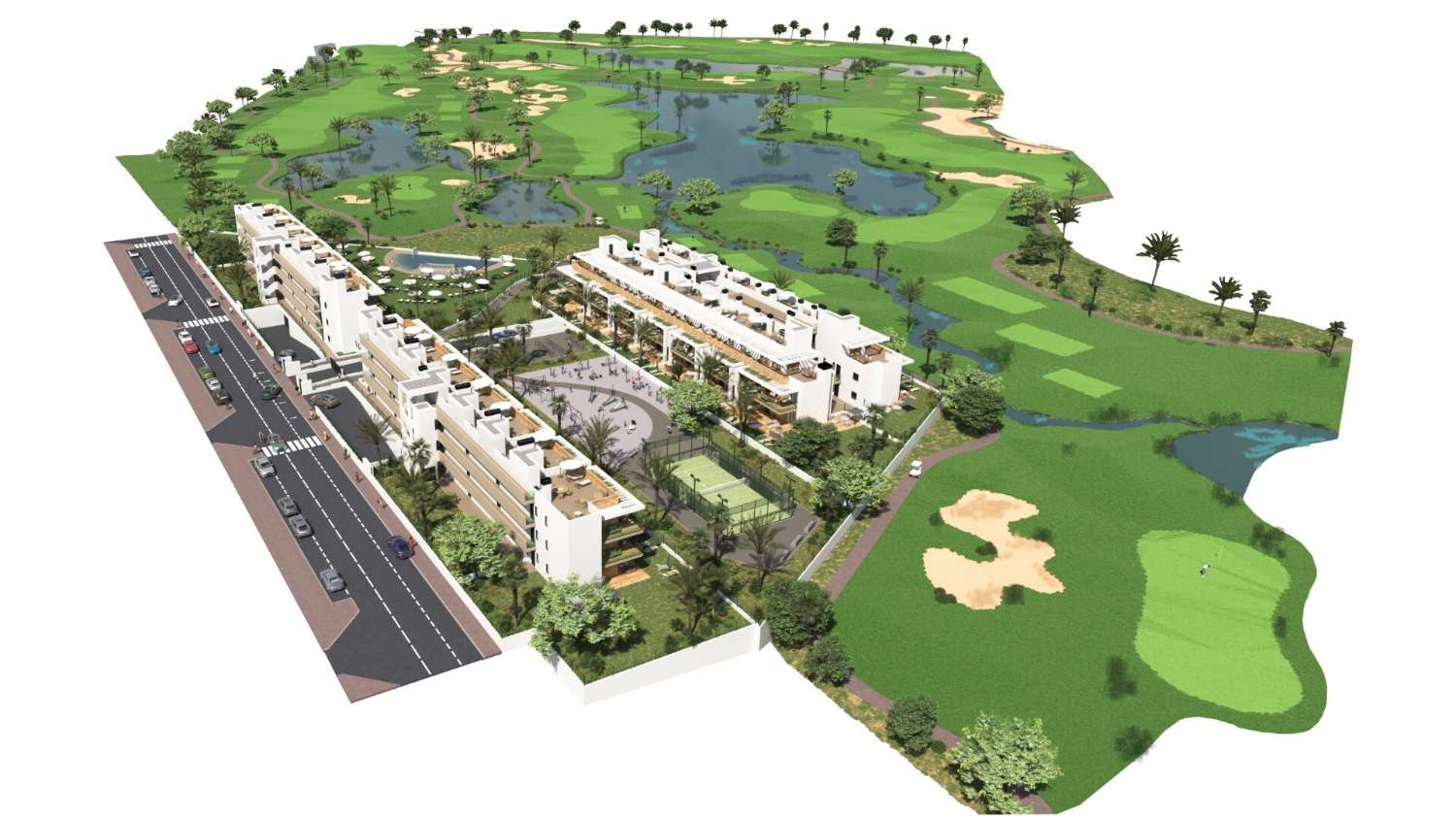 Apartamento de obra nueva, junto a La Serena Golf, en Los Alcázares