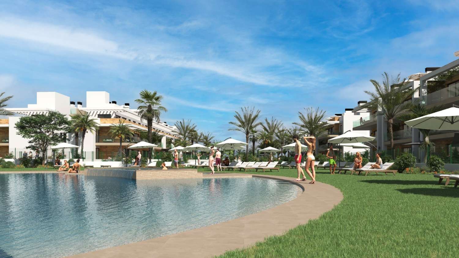Apartamento de obra nueva, junto a La Serena Golf, en Los Alcázares