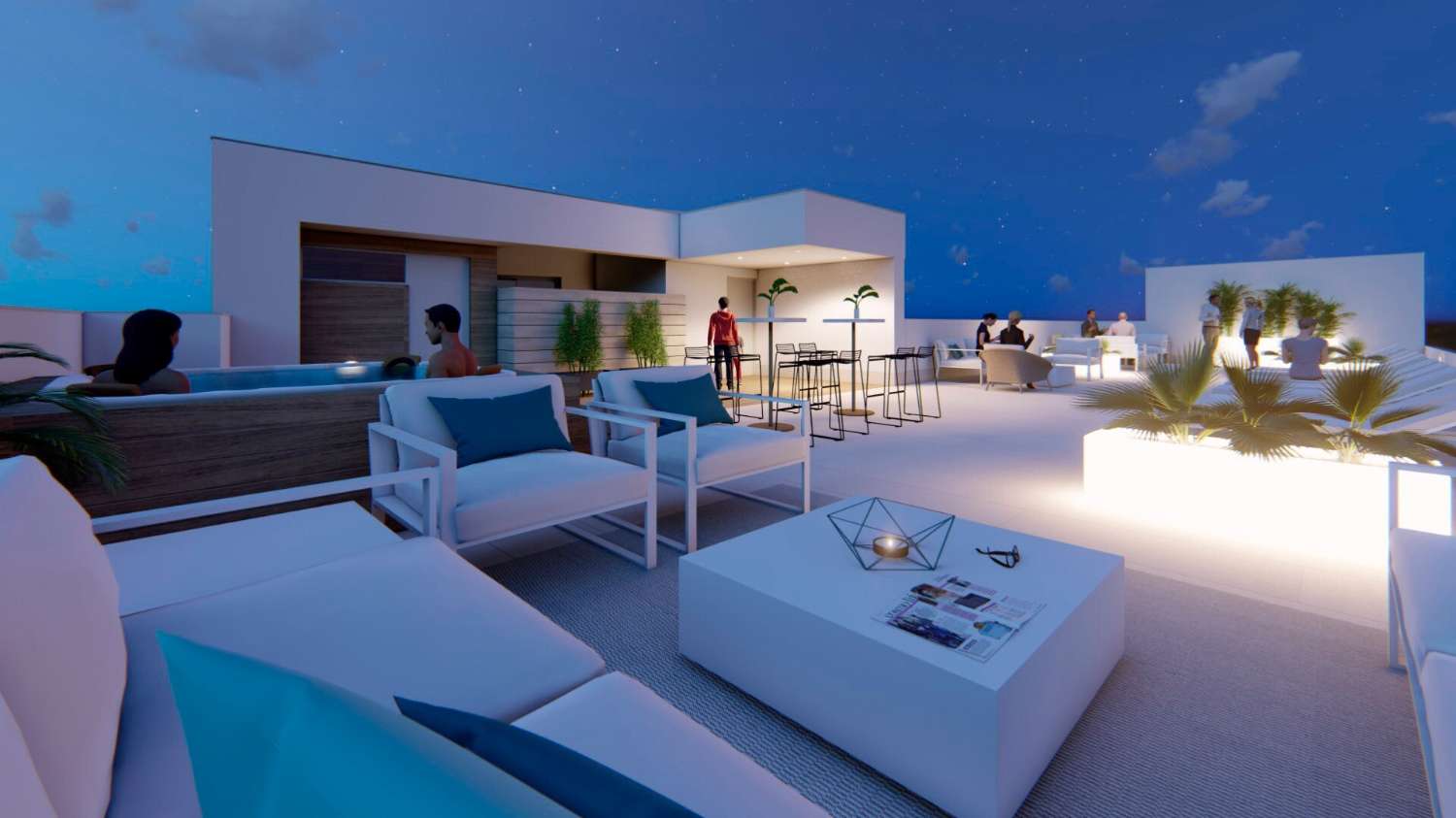 Ático dúplex de obra nueva con amplios espacios a 300 m de la Playa del Cura en Torrevieja