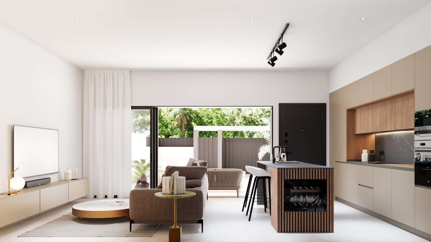 Bungalow moderno en planta alta con solárium y piscina infinity en Pilar de la Horadada