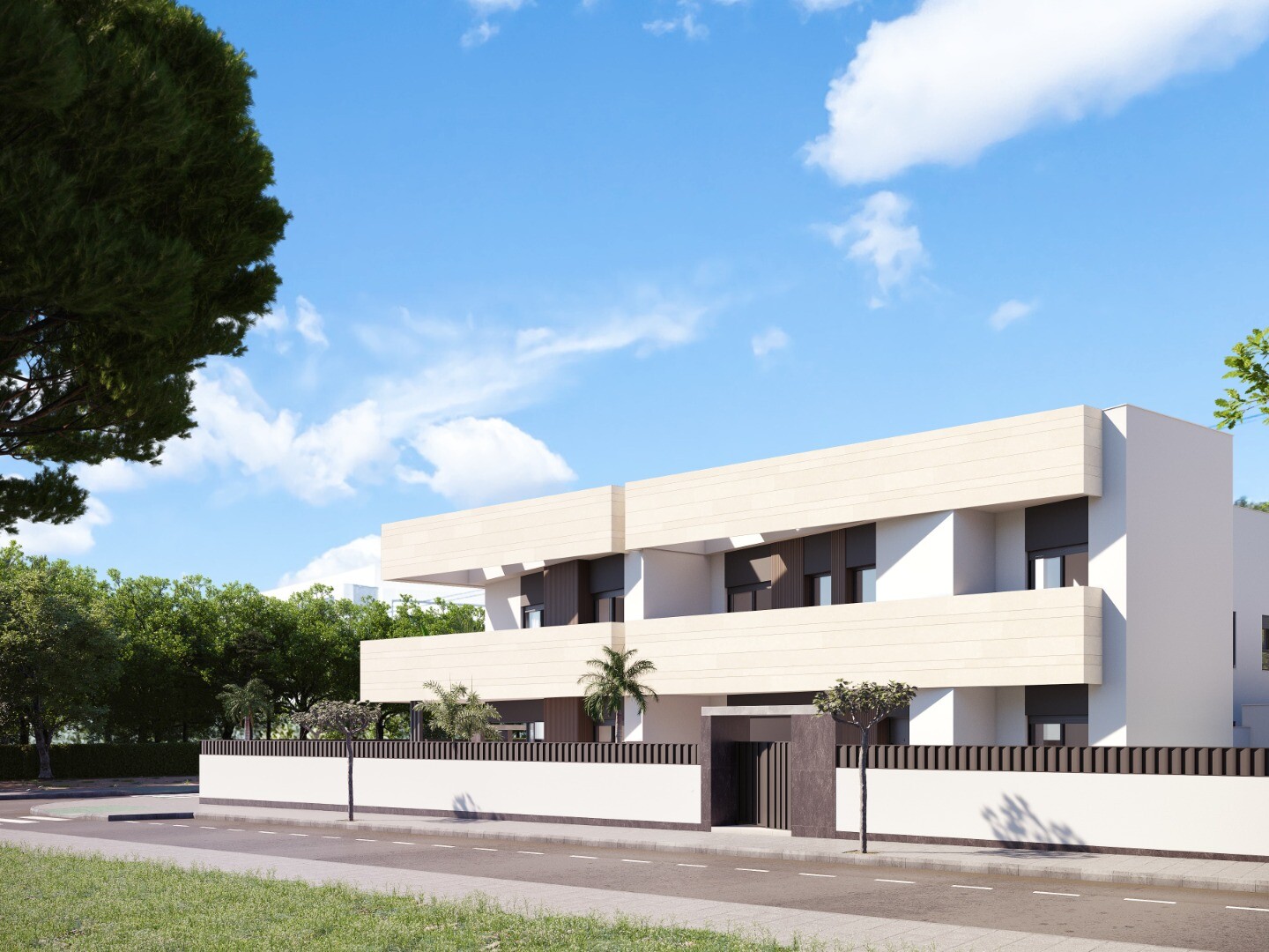 Bungalow moderno en planta alta con solárium y piscina infinity en Pilar de la Horadada