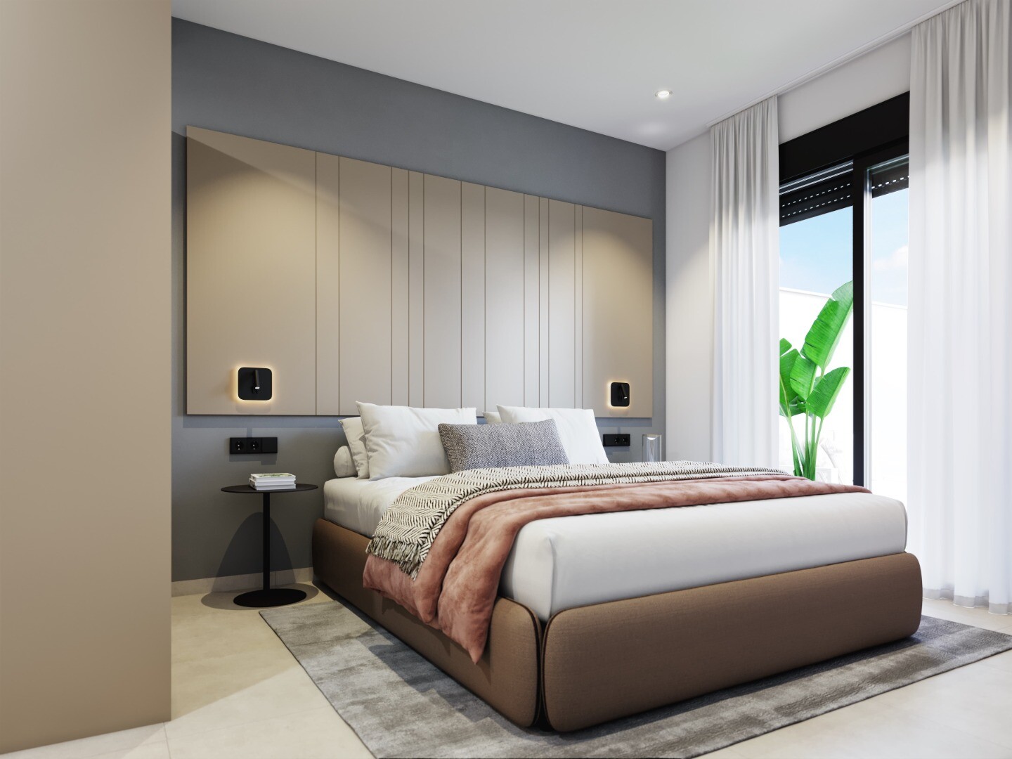 Bungalow moderno en planta alta con solárium y piscina infinity en Pilar de la Horadada