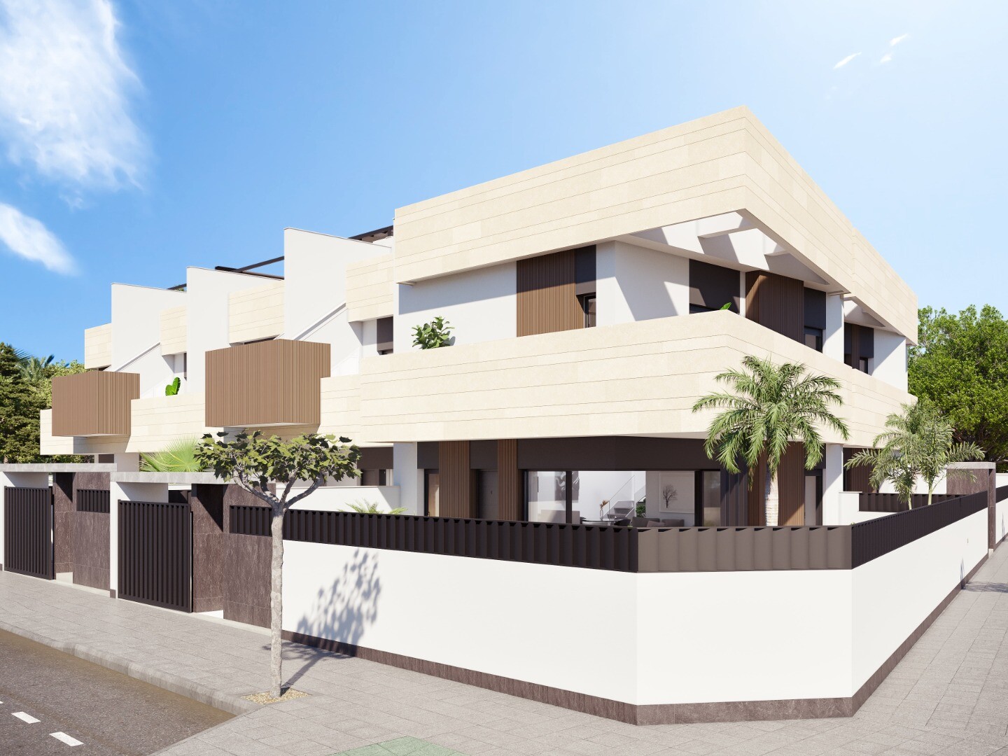 Bungalow moderno en planta alta con solárium y piscina infinity en Pilar de la Horadada