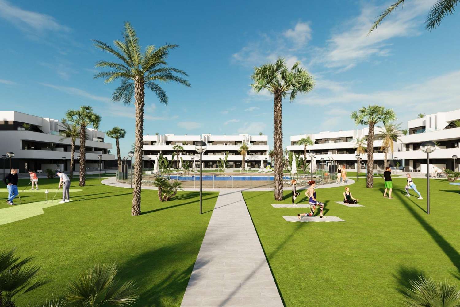 Apartamentos de nueva construcción con licencia turística y vistas a la laguna en El Raso, Guardamar del Segura