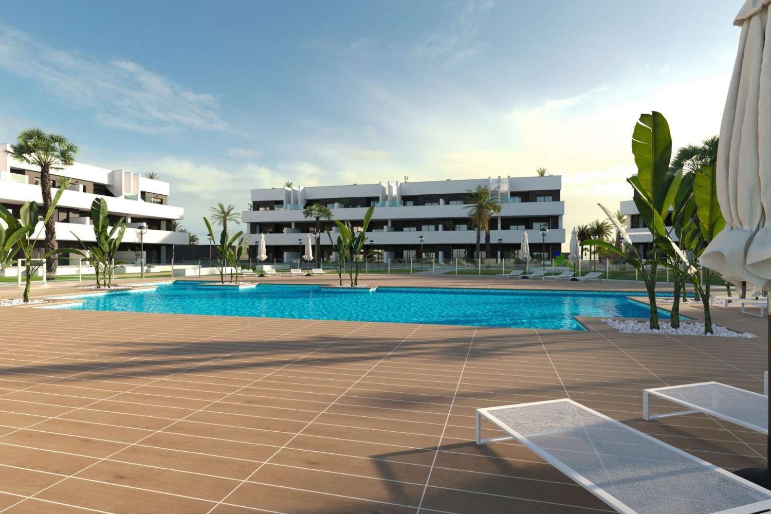 Apartamentos de nueva construcción con licencia turística y vistas a la laguna en El Raso, Guardamar del Segura