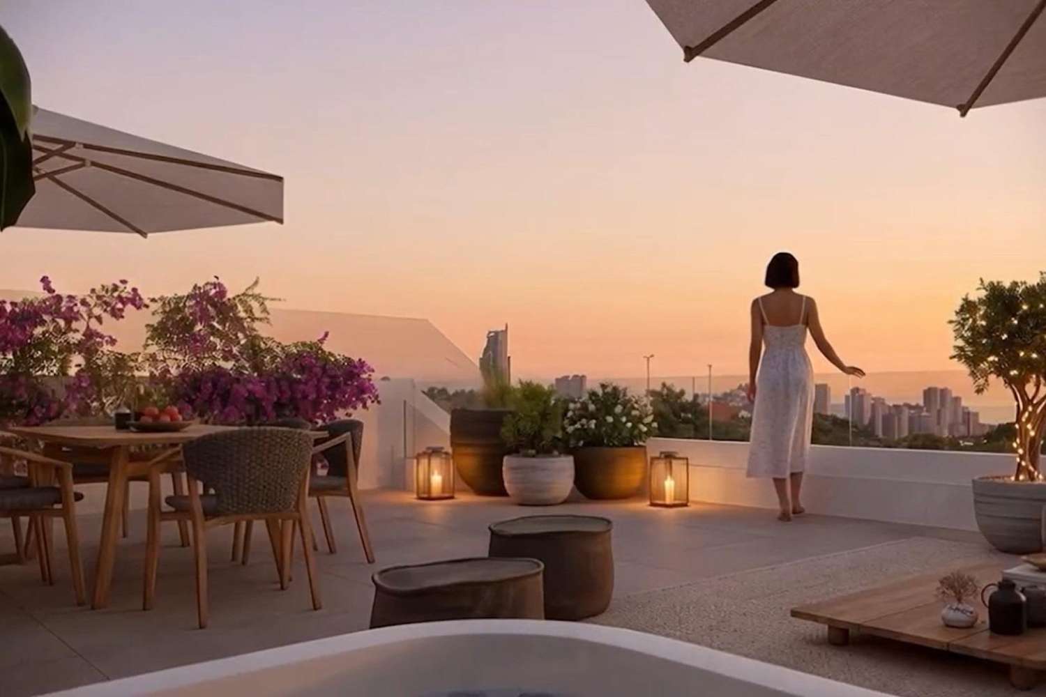 Apartamentos de nueva construcción con vistas al mar en Balcón de Finestrat, Costa Blanca