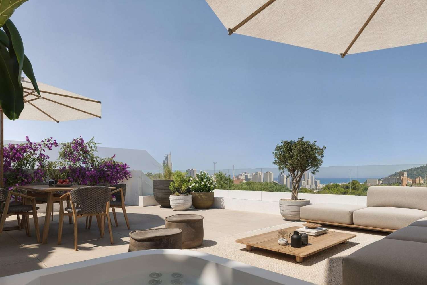 Apartamentos de nueva construcción con vistas al mar en Balcón de Finestrat, Costa Blanca