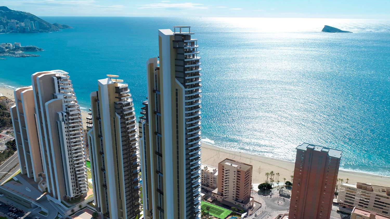 Apartamentos de obra nueva en playa de Poniente, Benidorm