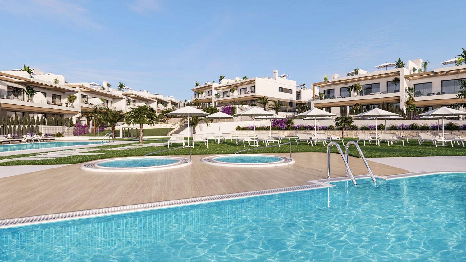Apartamentos de 2 y 3 dormitorios con estupendas zonas comunes en Torrevieja
