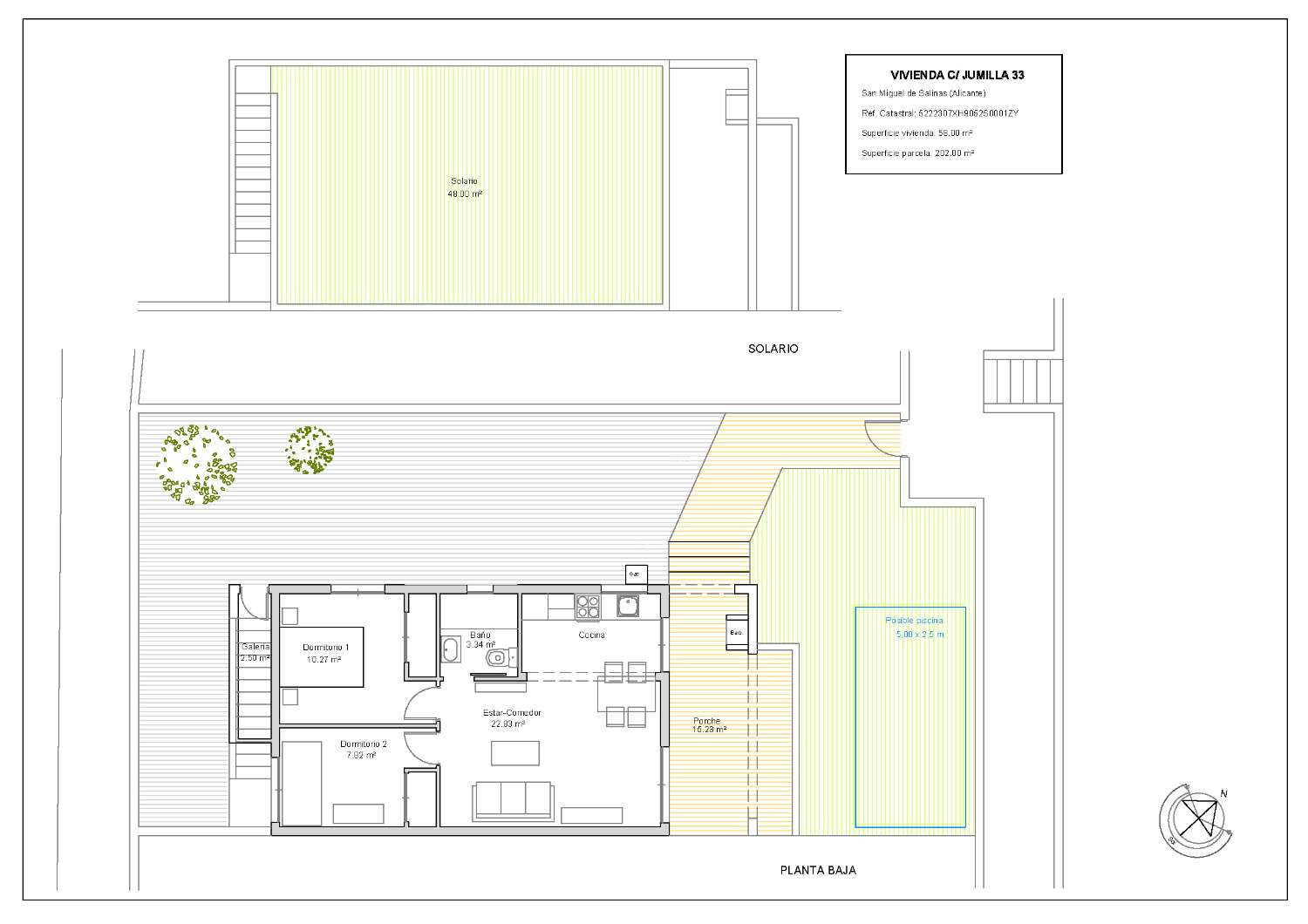 Bungalow en venta en Villamartín-Las Filipinas (Orihuela)