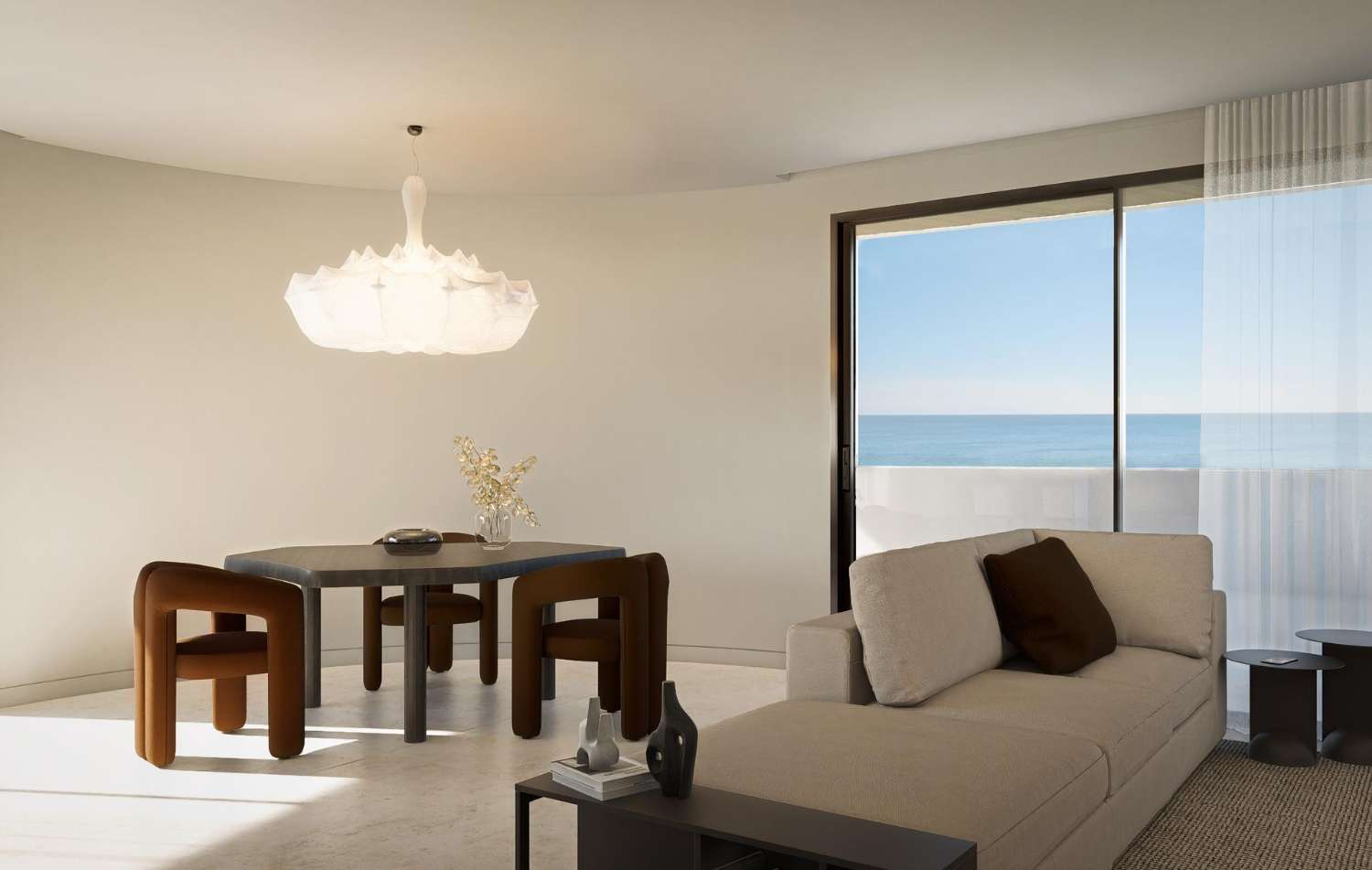 Espectacular Ático Nuevo en Calpe con Vistas al Mar y Acceso a Piscina