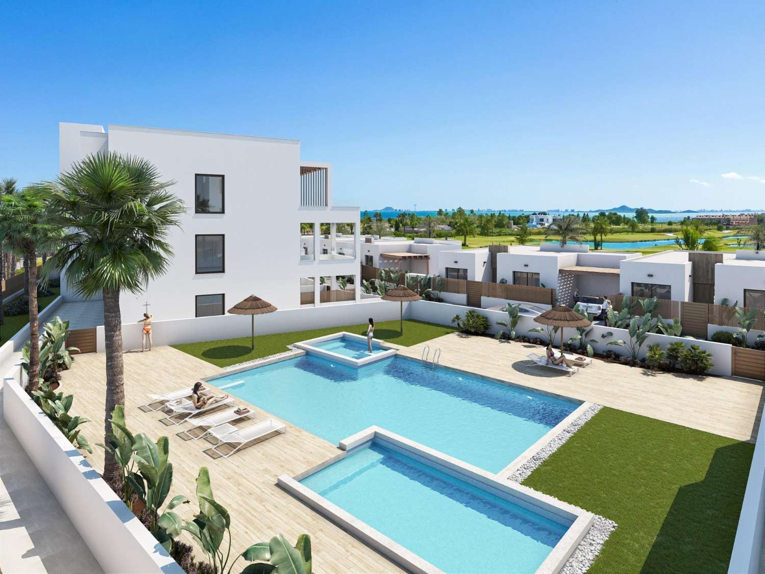 Apartamento de 2 habitaciones en venta en Los Alcázares.