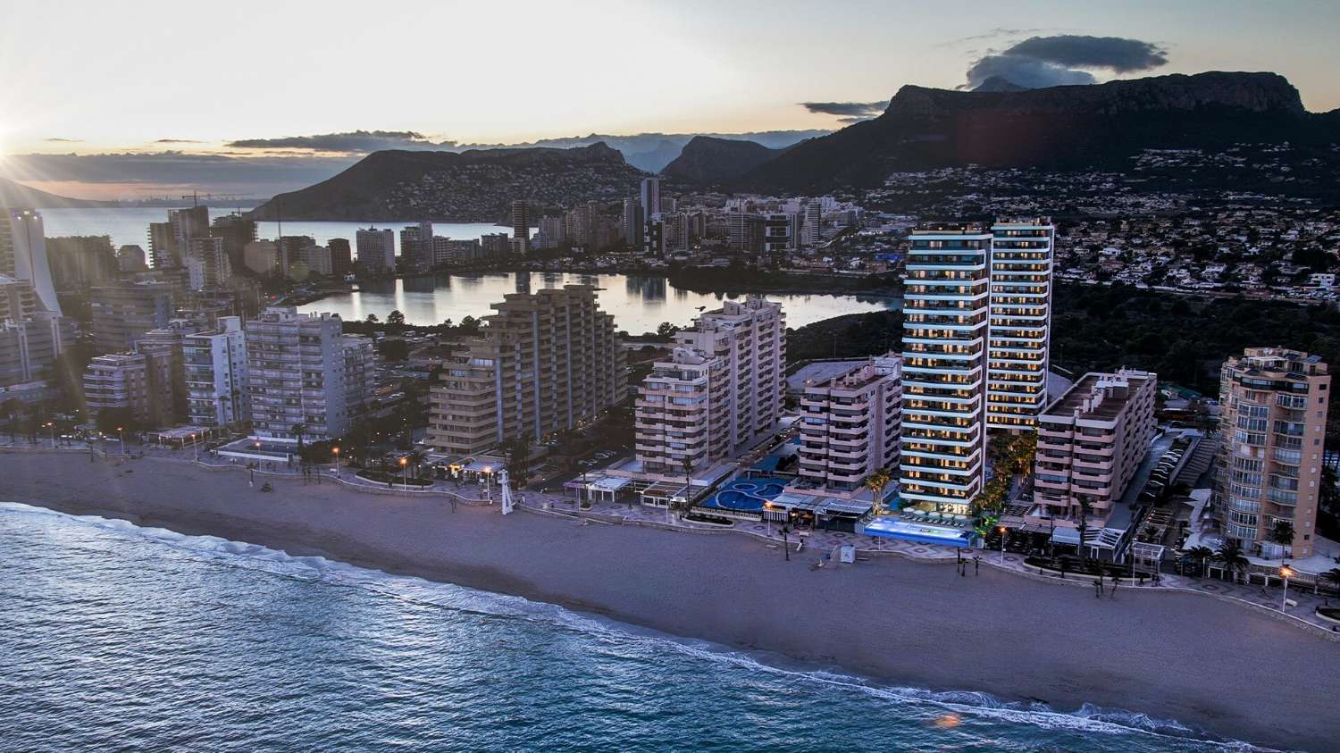 Appartementen aan het strand in Calpe