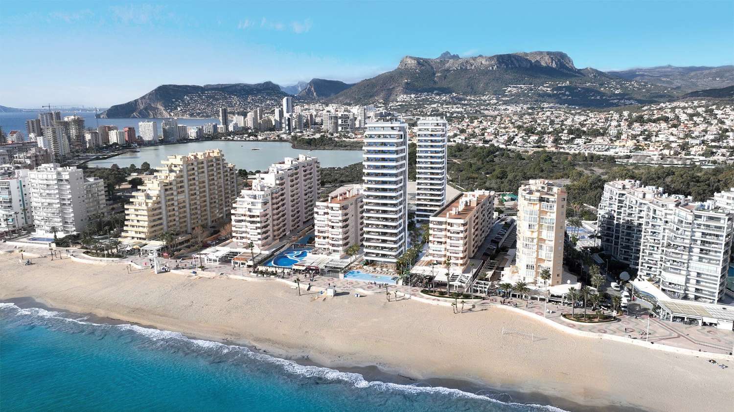 Appartementen aan het strand in Calpe