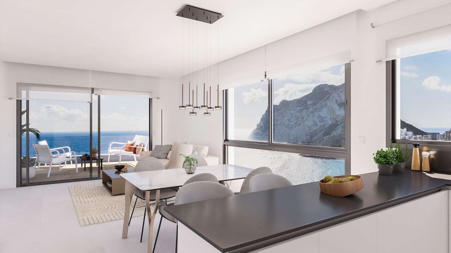 Appartementen aan het strand in Calpe