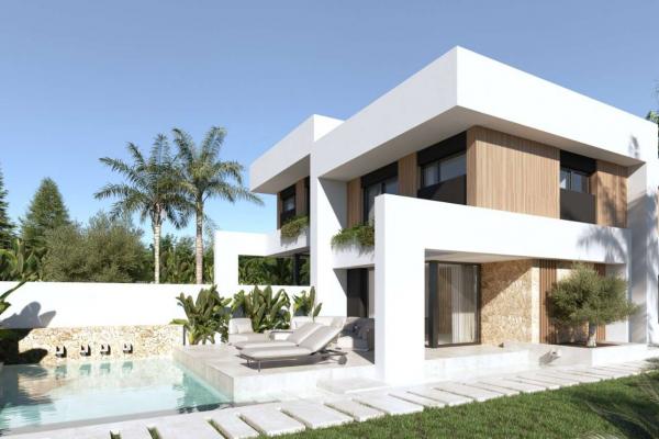 Villa independiente de obra nueva con piscina privada en...