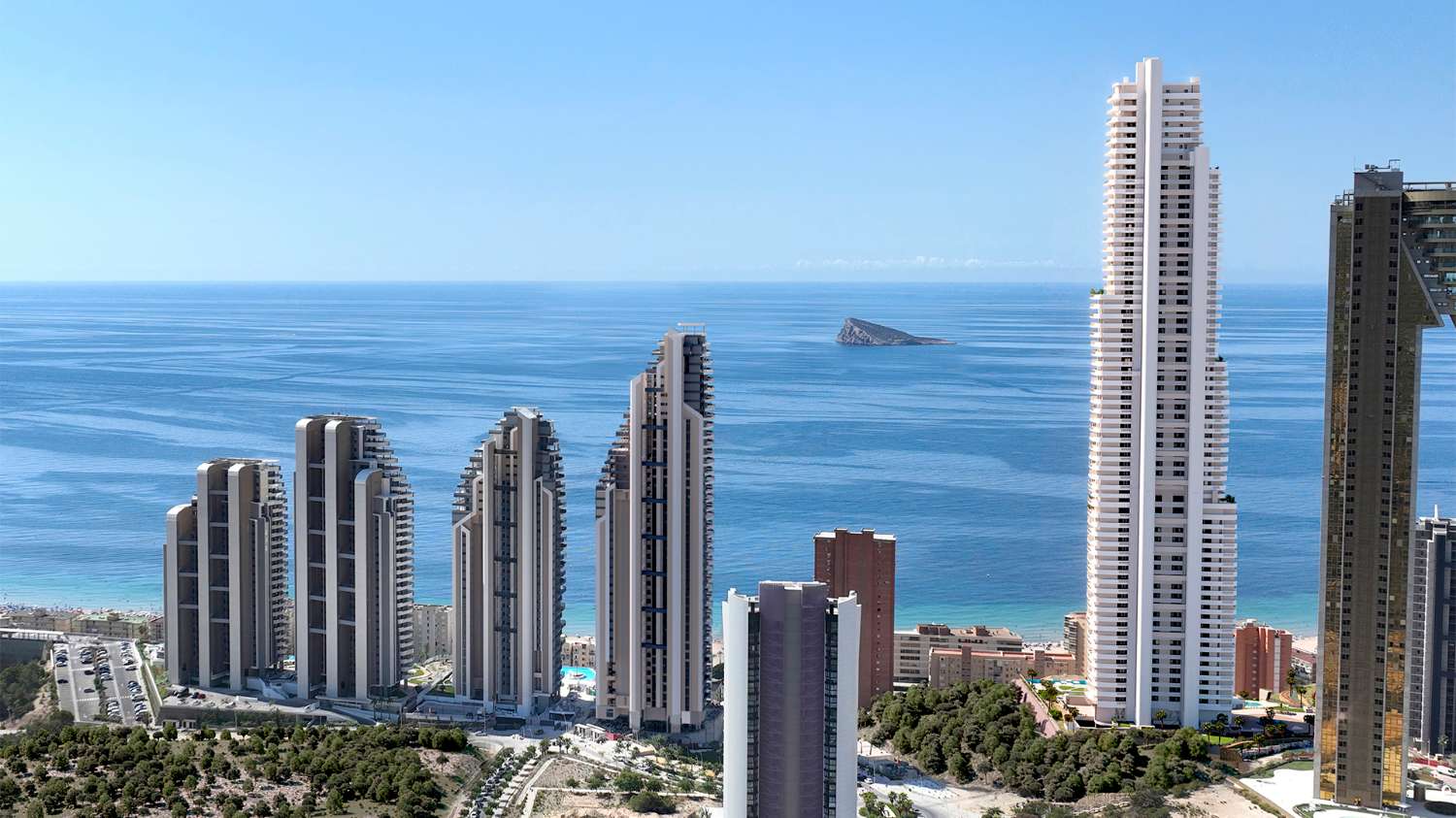 Viviendas de obra nueva en la playa de Poniente, Benidorm