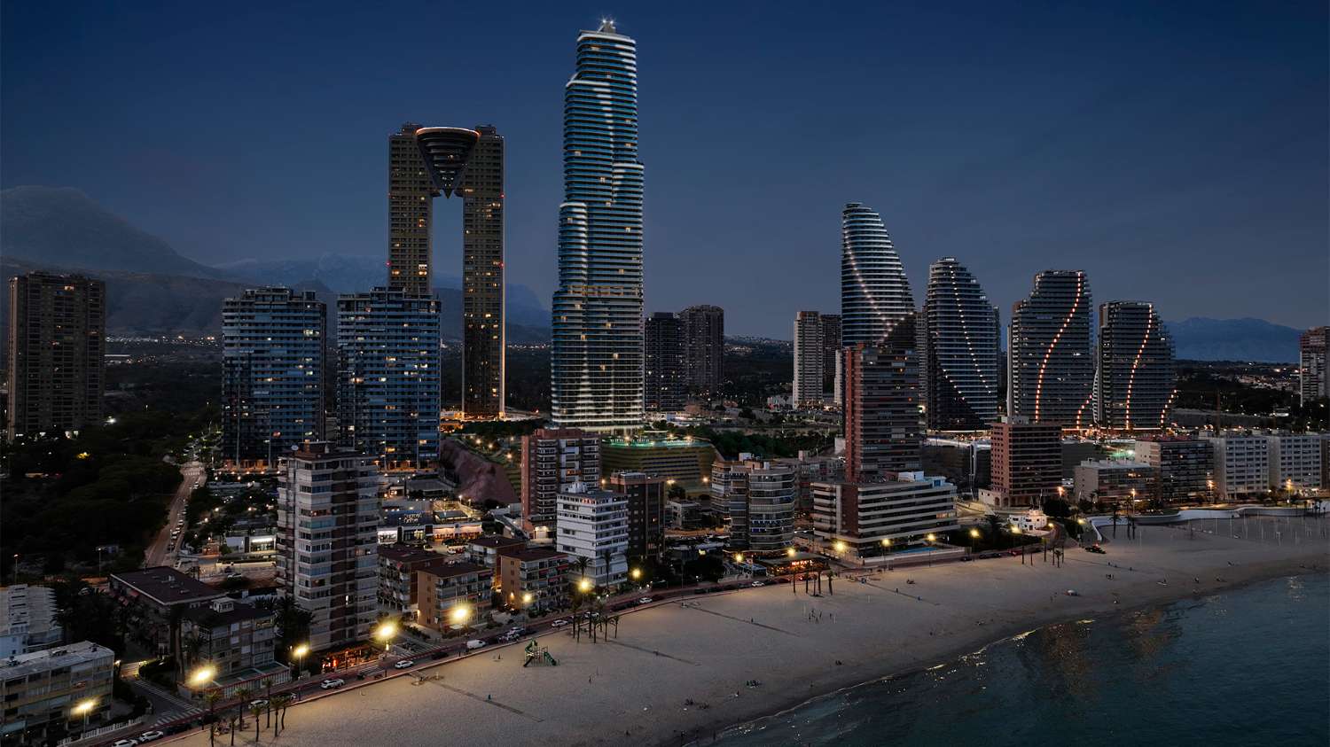 Viviendas de obra nueva en la playa de Poniente, Benidorm