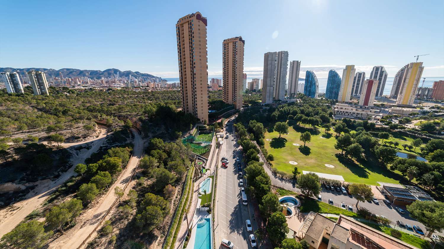 Apartamentos de obra nueva con excelentes zonas comunes en Benidorm